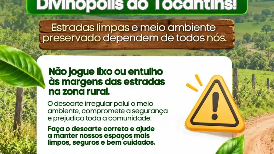 Prefeitura reforça a importância do Descarte correto de Resíduos na zona rural do Município